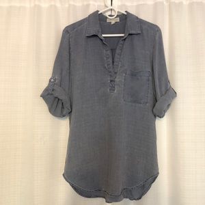 Cloth & Stone Soft Chambray Tunic Top